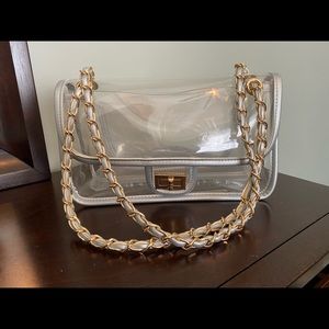 Clear PVC LAM gallery handbag